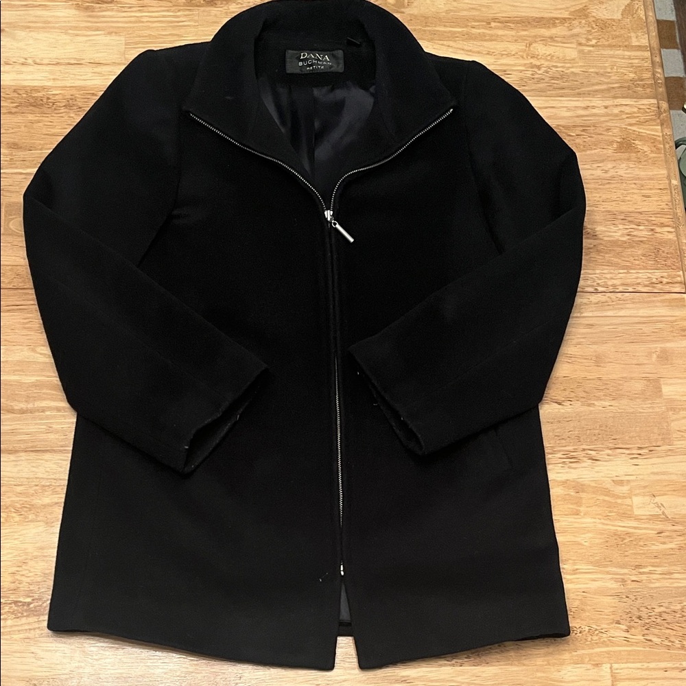 Dana Buchman Classic Black Zip-Up Jacket